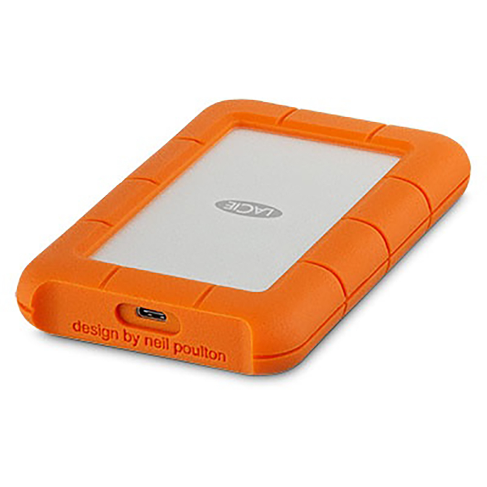 Disco Duro Externo LaCie Rugged USB C 2.5'', 2TB, USB C 3.0, Naranja/Plata, A Prueba de Agua, Polvo y Golpes - para Mac/PC