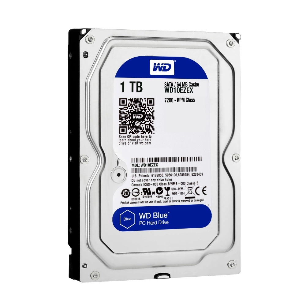 Disco Duro Interno Western Digital WD Blue 3.5'' 1TB SATA III 6 Gbit/s 7200RPM