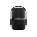 Disco duro externo portátil Silicon Power 1TB, de uso rudo Shockproof/Resistente al agua, 2,5", USB 3.0 - Negro