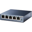 TP-LINK TL-SG105 5-Port 10/100/1000Mbps Desktop Gigabit Steel Cased Switch, IEEE 802.1p QoS, Up to 65% Power Saving