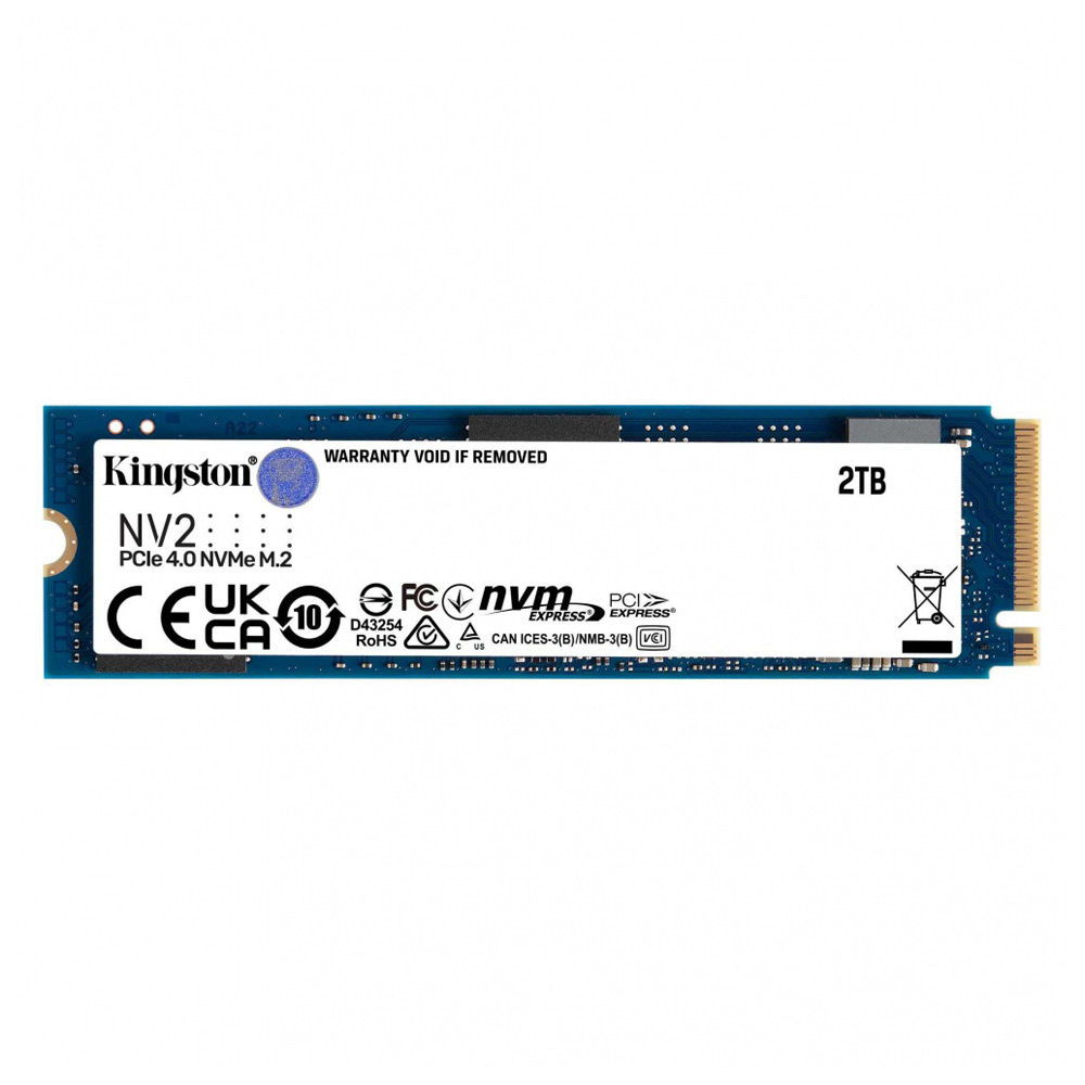 Unidad de Estado Solido SSD Kingston SNV2S/2000G NV2 M.2 2 TB PCI Express 4.0 NVMe