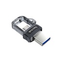 Memoria USB SanDisk Ultra Dual Drive M3.0, 32GB, USB 3.0, Gris