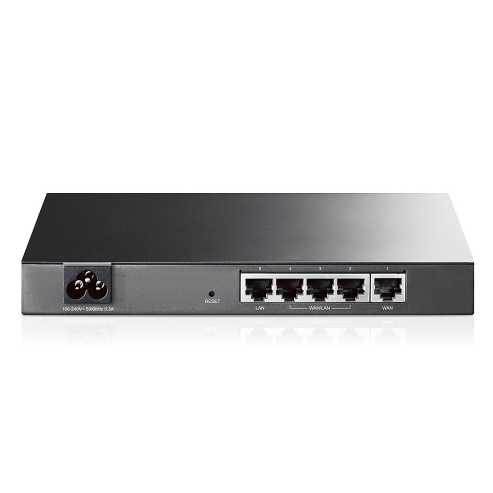 TP-LINK TL-R470T+ 5-port Load Balance Broadband Routerr, 3 Configurable WAN/LAN ports, 1 LAN, 1 WAN