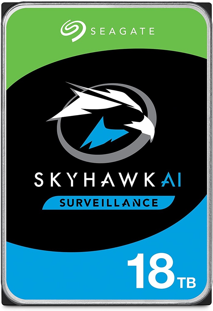 Disco Duro para Videovigilancia Seagate SkyHawk 3.5'', 18TB, SATA III, 6Gbit/s, 64MB Cache - Gris