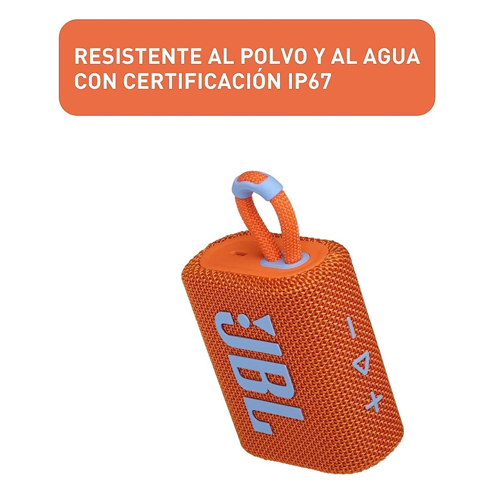 Speaker JBL GO 3 - 5 HOURS battery & waterproof (ORANGE)