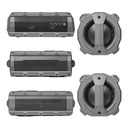 Fugoo Element IPX7 Altavoz Bluetooth portátil para exteriores, barro, nieve, arena, impermeable, flota en el agua, 40 horas de reproducción, batería recargable, micrófono integrado, Siri/Google Now