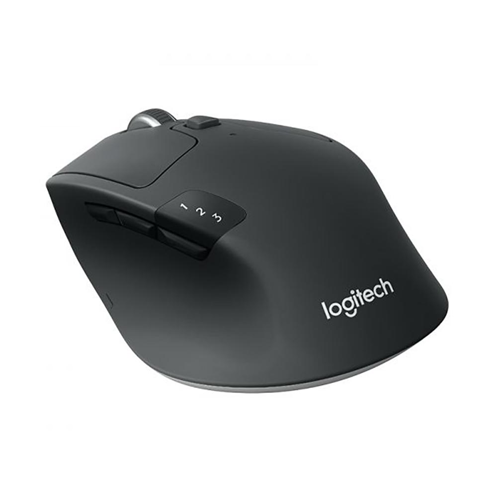 Mouse Ergonómico Óptico Logitech M720 Triathlon, Bluetooth - Negro