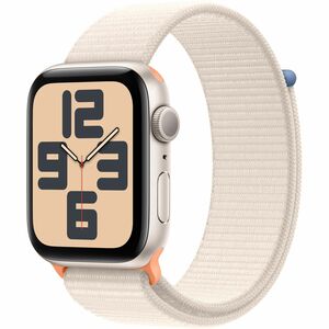 Apple Watch SE (2nd Gen) 44mm (GPS + Cell) Starlight Aluminum Case with Starlight Sport Loop M/L