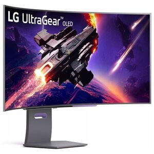 LG UltraGear OLED 45" Curved GAMING Monitor 44.5" (3440x1440) 240Hz .03ms 275 cd/m² HDR10 FreeSync Premium Pro AC100-240V, 50/60Hz 21:9 Adjustable Stand BLACK