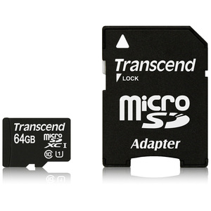 microSDXC Transcend - 64 GB - Class 10/UHS-I