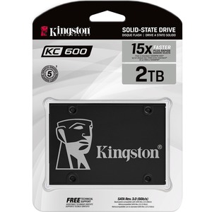 Unidad de estado sólido Kingston KC600 - 2.5" Interno - 2 TB - SATA (SATA/600) - 3.5" Carrier