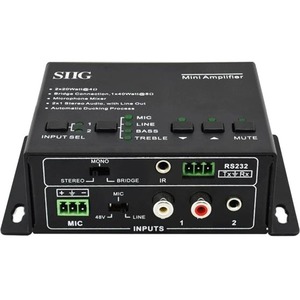 SIIG CE-AU0011-S1 Amplifier - 40 W RMS - 2 Channel - Black