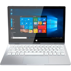 Laptop Hyundai  11.6" Celeron, 4GB RAM, 64GB Storage, Expandable M.2 SSD Slot, Touch Screen, W10 Home,Silver - Grado B