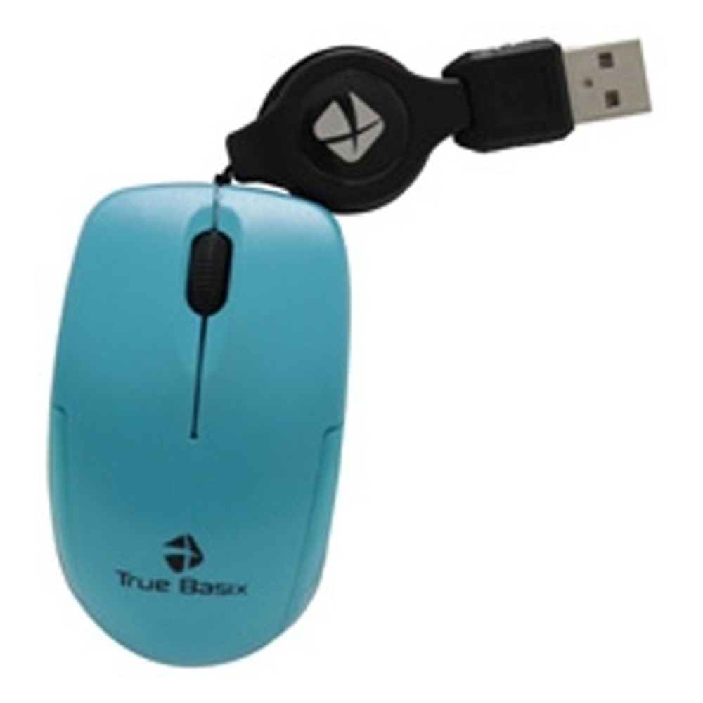 Mini Mouse Acteck Óptico True Basix MOMR-015, Alámbrico, USB, 1000DPI, Azul