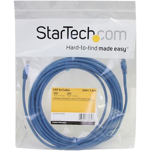 StarTech.com 25 ft Blue Molded Cat5e UTP Patch Cable