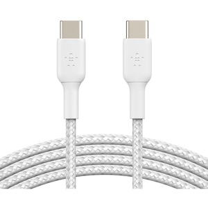 Belkin Cable Braided USB-C to USB-C 1M WH