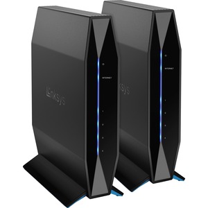 Linksys Arena Pro 6 E8452 WiFi 6 Dual-Band Mesh Router 2-Pack BLACK : AX3200 up to 3.2Gbps, 5000 Sq. ft Coverage, 50+ Devices, WPS