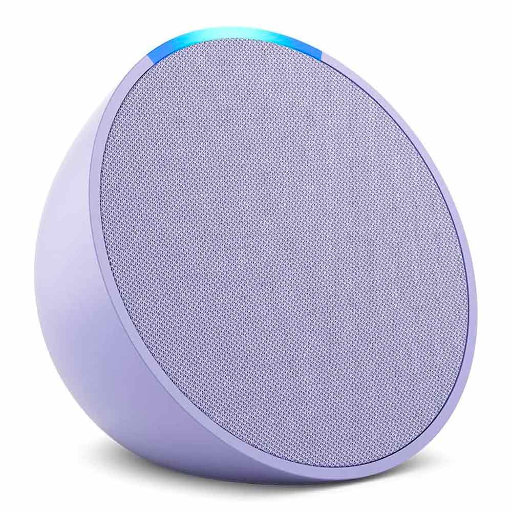 Amazon Echo Pop Smart Speaker LAVENDER BLOOM : Alexa Built-in, 1.95" Front-Firing Speaker, Dual-Band Wi-Fi 5 / Bluetooth, Mic Off Button for Privacy, eero Wi-Fi Compatibility