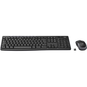 Logitech MK270 Wireless Keyboard and Mouse Combo for Windows, 2.4 GHz Wireless, Compact Mouse, 8 Multimedia and Shortcut Keys, 2-Year Battery Life, for PC, Laptop